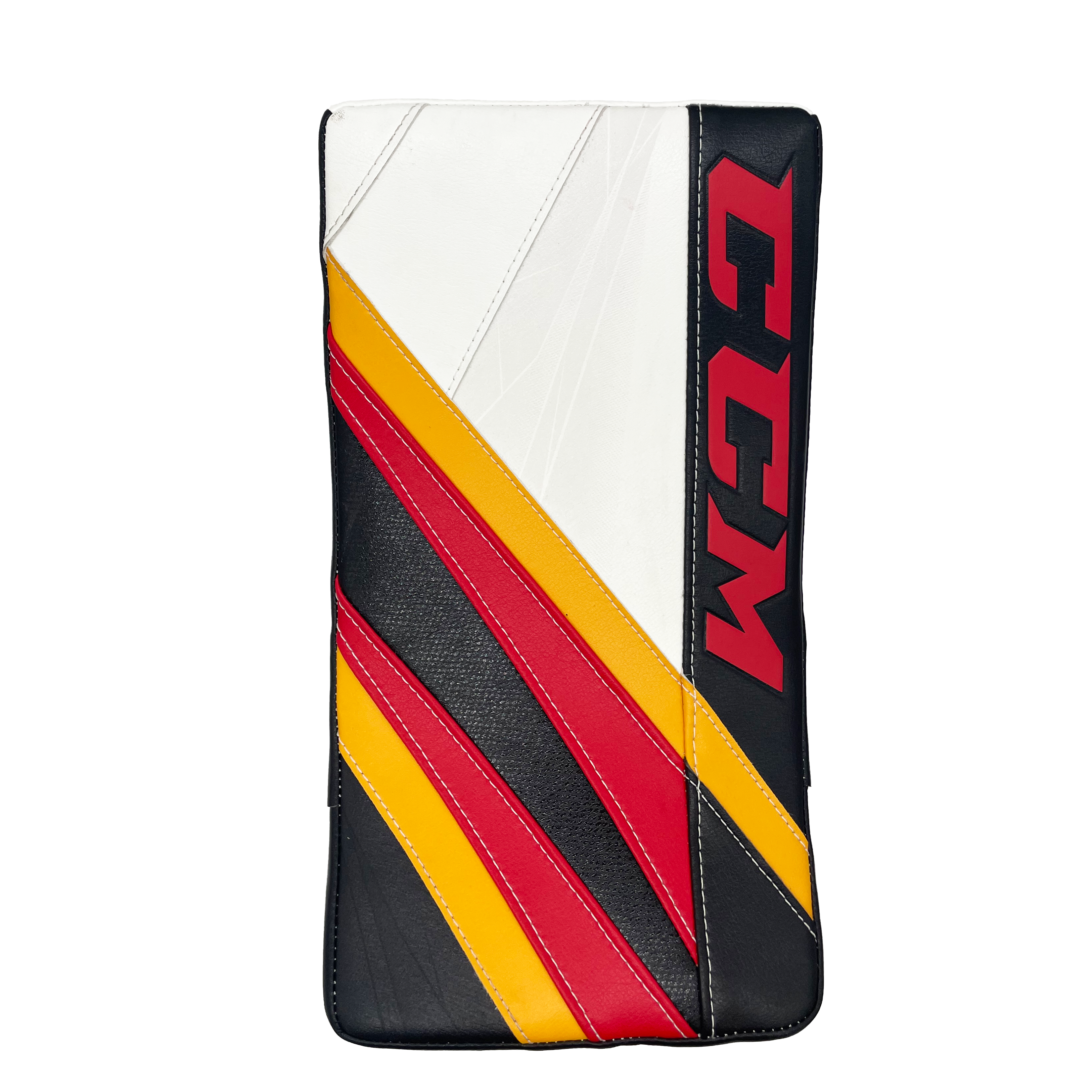 CCM Extreme Flex 5 - Ensemble de gants de gardien Pro Stock neufs - Oscar Dansk (noir/rouge/jaune)